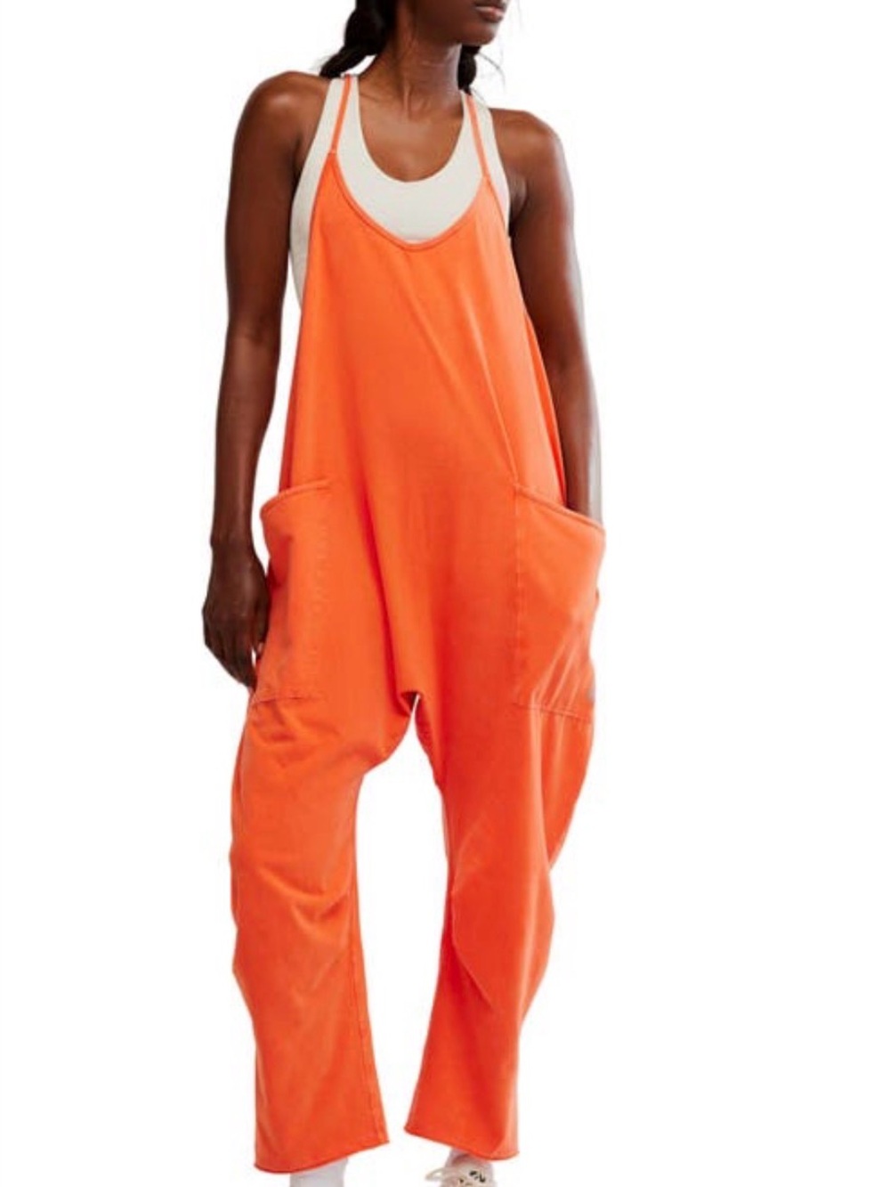 Free People Movement Hot Shot Onsie XS in a tangerine color Great Condition